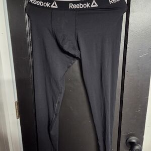 Mens Reebok Charcoal Base Layer Bottoms